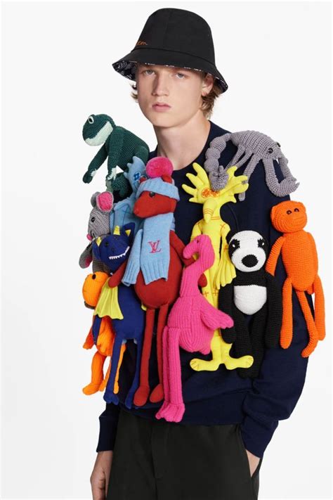 louis vuitton jacket with stuffed animal|Louis Vuitton’s $8K puppet sweater has people all up in arms.